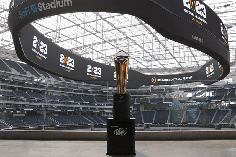 SoFi Stadium begins prep for 2023 CFP National Championship game - Los  Angeles Sports & Entertainment Commission